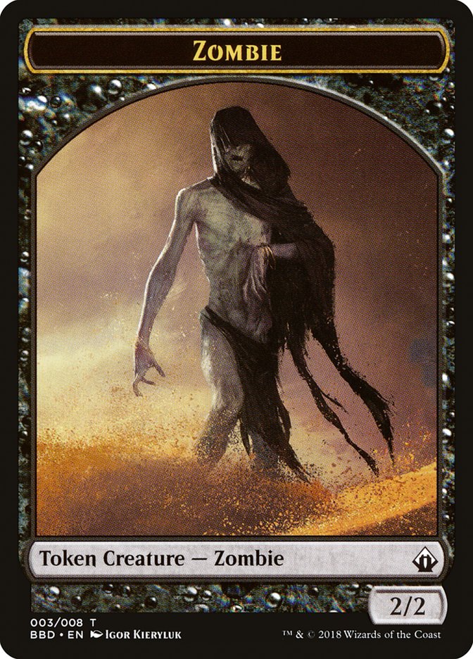 Zombie Token [Battlebond Tokens] | Shuffle n Cut Hobbies & Games