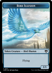 Spirit (0039) // Bird Illusion Double-Sided Token [Commander Masters Tokens] | Shuffle n Cut Hobbies & Games