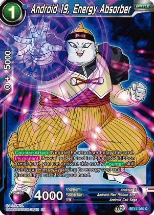 Android 19, Energy Absorber (BT17-050) [Ultimate Squad] | Shuffle n Cut Hobbies & Games