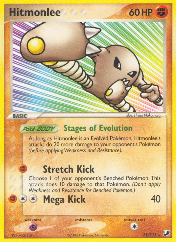 Hitmonlee (25/115) [EX: Unseen Forces] | Shuffle n Cut Hobbies & Games