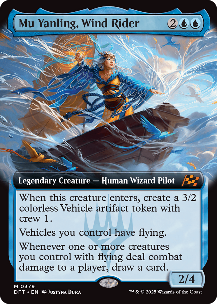 Mu Yanling, Wind Rider (Extended Art) [Aetherdrift] | Shuffle n Cut Hobbies & Games