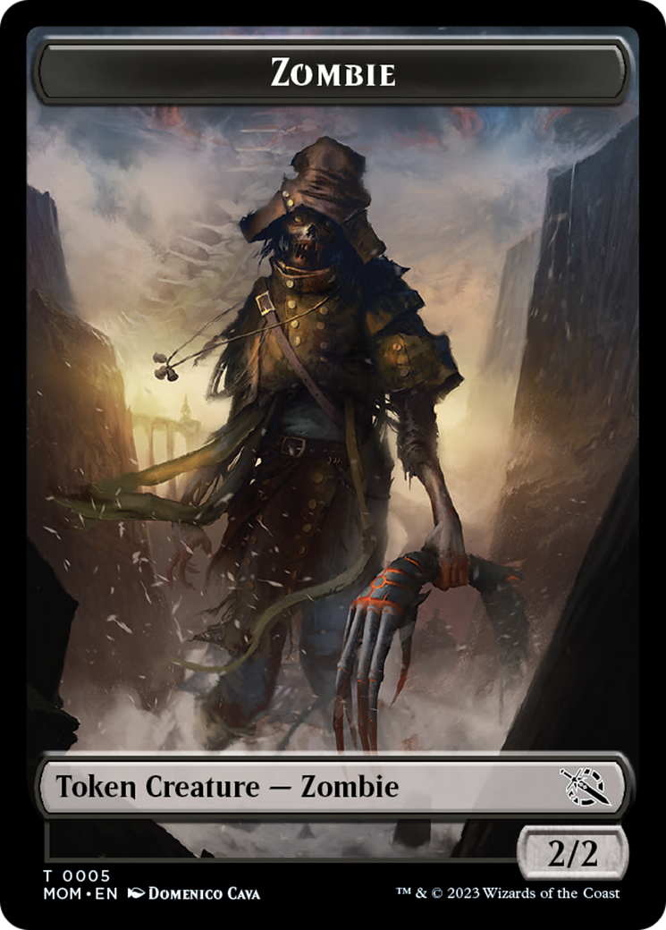 Elemental (9) // Zombie Double-Sided Token [March of the Machine Tokens] | Shuffle n Cut Hobbies & Games