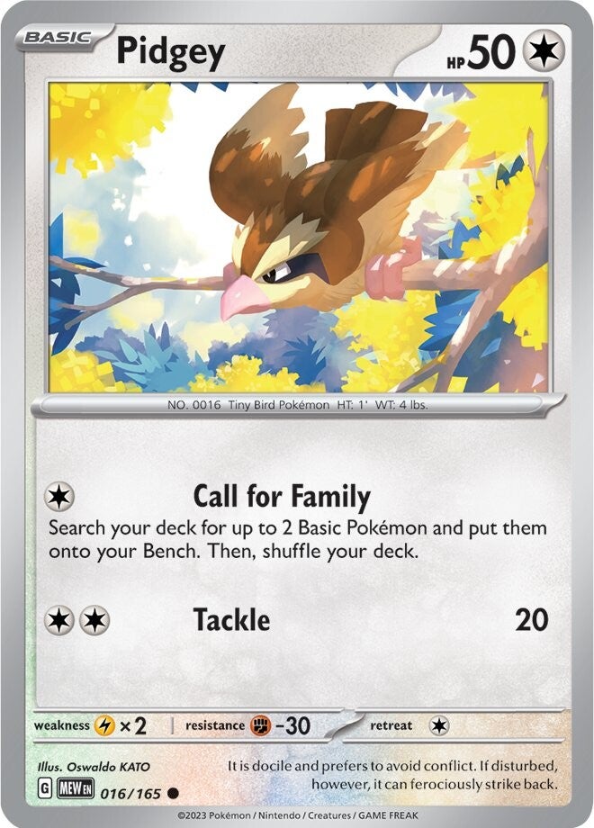 Pidgey (016/165) [Scarlet & Violet 151] | Shuffle n Cut Hobbies & Games