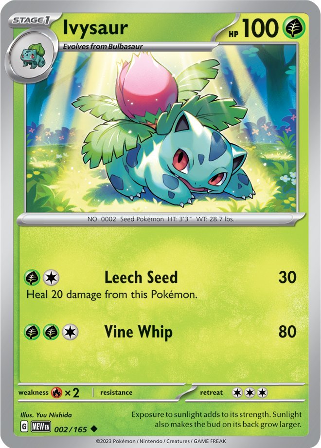 Ivysaur (002/165) [Scarlet & Violet 151] | Shuffle n Cut Hobbies & Games