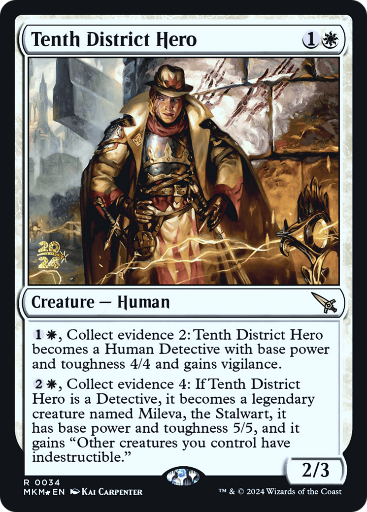 Tenth District Hero [Murders at Karlov Manor Prerelease Promos] | Shuffle n Cut Hobbies & Games