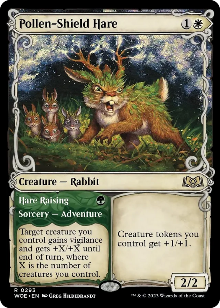 Pollen-Shield Hare // Hare Raising (Showcase) [Wilds of Eldraine] | Shuffle n Cut Hobbies & Games