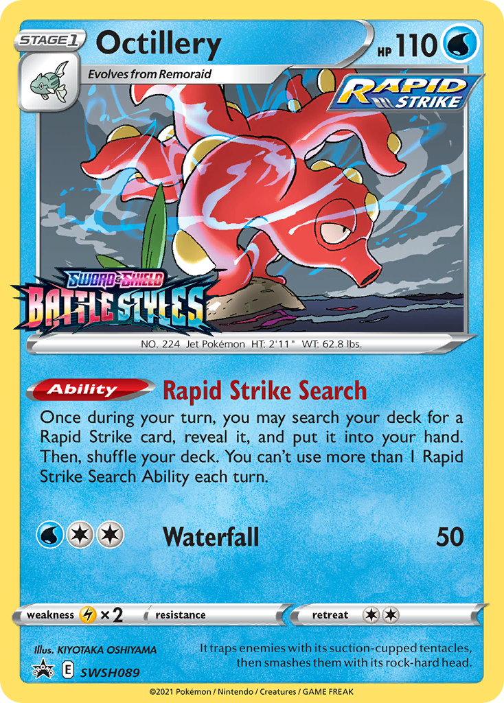 Octillery (SWSH089) (Prerelease Promo) [Sword & Shield: Black Star Promos] | Shuffle n Cut Hobbies & Games