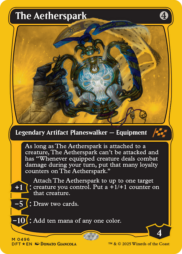 The Aetherspark (First-Place Foil) [Aetherdrift] | Shuffle n Cut Hobbies & Games