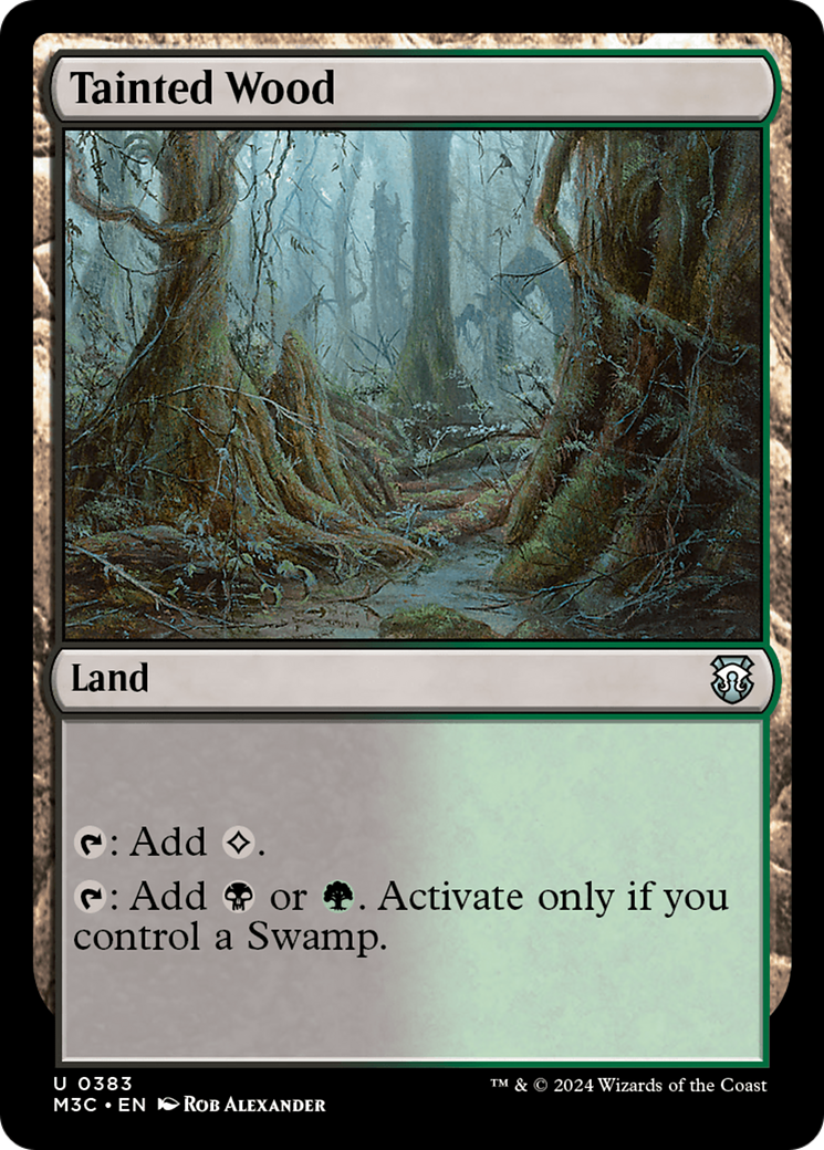 Tainted Wood (Ripple Foil) [Modern Horizons 3 Commander] | Shuffle n Cut Hobbies & Games