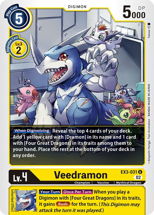 Veedramon [EX3-031] [Draconic Roar] | Shuffle n Cut Hobbies & Games