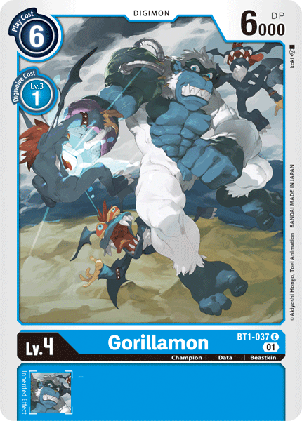 Gorillamon [BT1-037] (Alternative Art) [Starter Deck: Ulforce Veedramon] | Shuffle n Cut Hobbies & Games