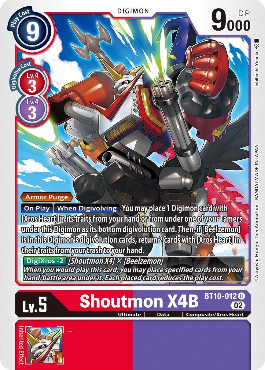 Shoutmon X4B [BT10-012] [Xros Encounter] | Shuffle n Cut Hobbies & Games