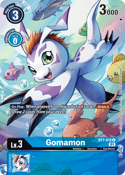 Gomamon [BT7-018] (Alternate Art) [Next Adventure] | Shuffle n Cut Hobbies & Games