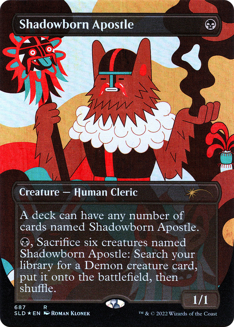 Shadowborn Apostle (687) (Borderless) [Secret Lair Drop Promos] | Shuffle n Cut Hobbies & Games