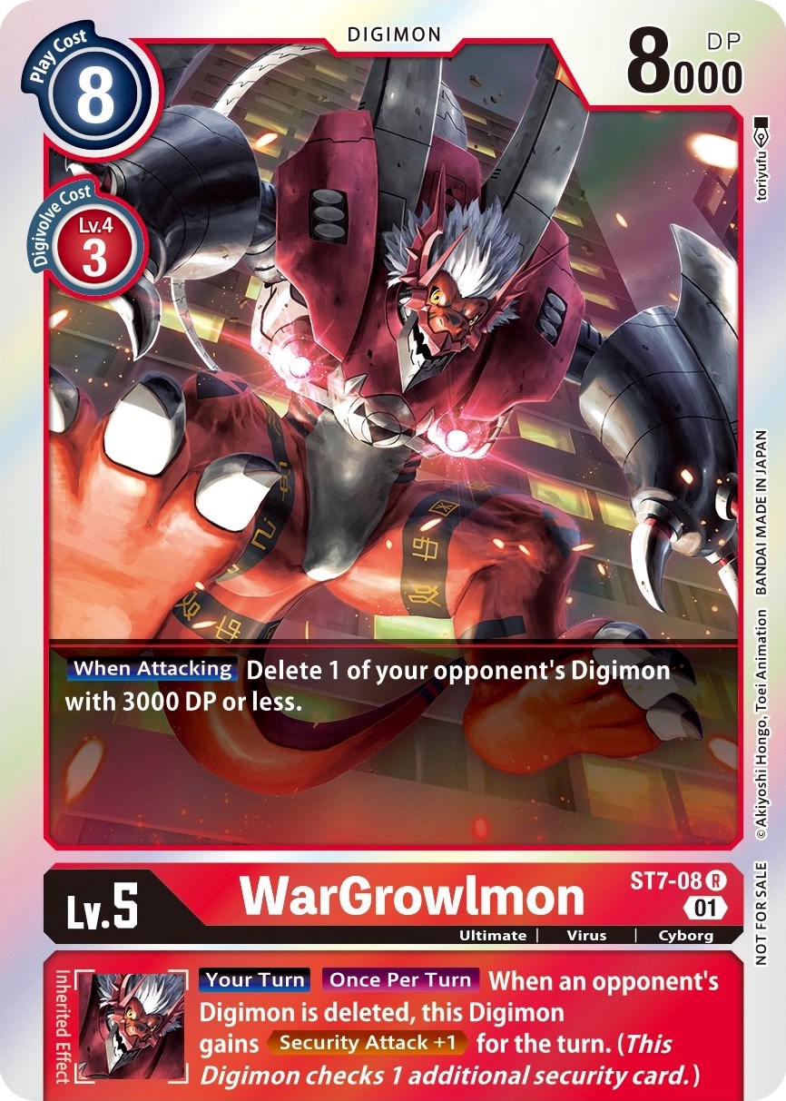 WarGrowlmon [ST7-08] (Gen Con 2022) [Starter Deck: Gallantmon Promos] | Shuffle n Cut Hobbies & Games