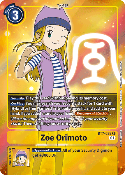 Zoe Orimoto [BT7-088] (Alternative Art - Box Topper) [Next Adventure] | Shuffle n Cut Hobbies & Games