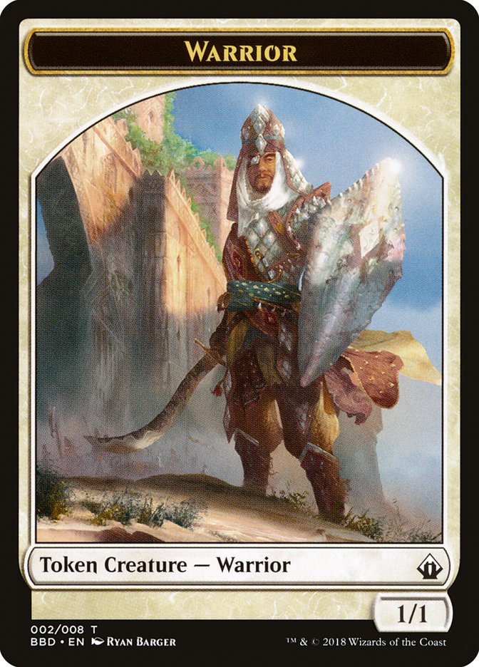 Warrior Token [Battlebond Tokens] | Shuffle n Cut Hobbies & Games