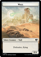 Wall // Kor Ally Double-Sided Token [Commander Masters Tokens] | Shuffle n Cut Hobbies & Games