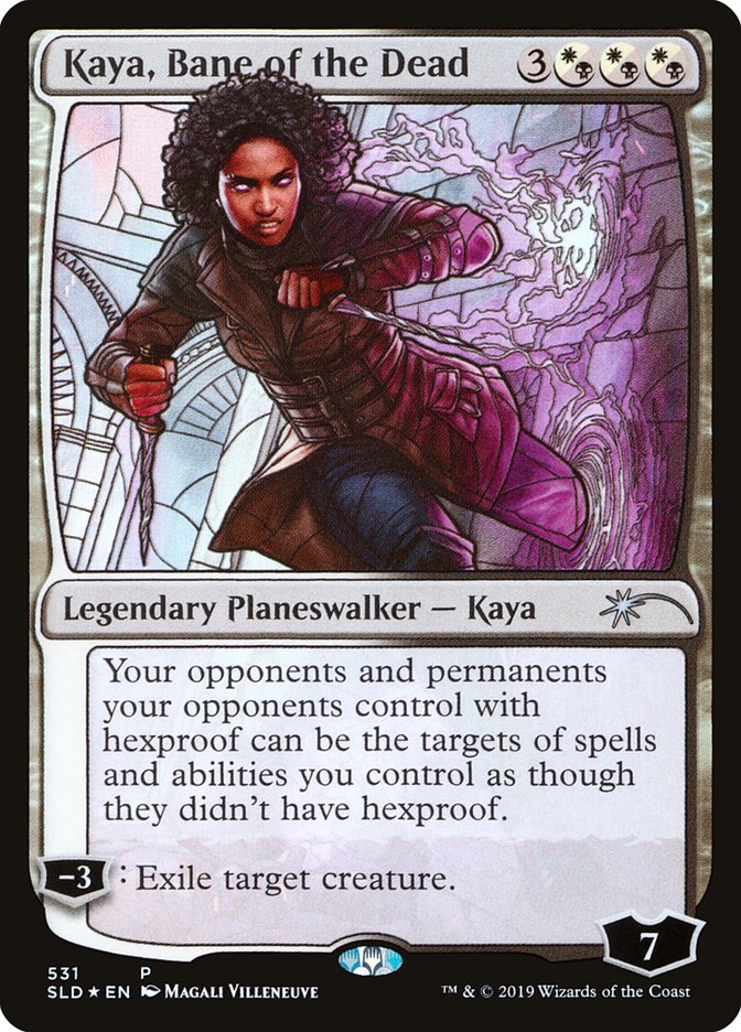 Kaya, Bane of the Dead (Stained Glass) [Secret Lair Drop Promos] | Shuffle n Cut Hobbies & Games