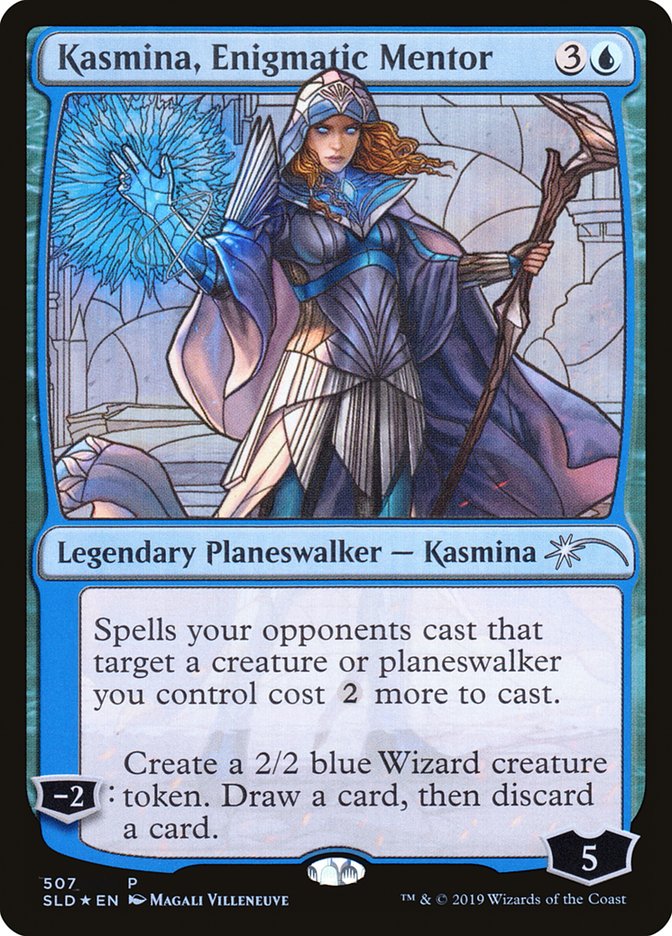 Kasmina, Enigmatic Mentor (Stained Glass) [Secret Lair Drop Promos] | Shuffle n Cut Hobbies & Games