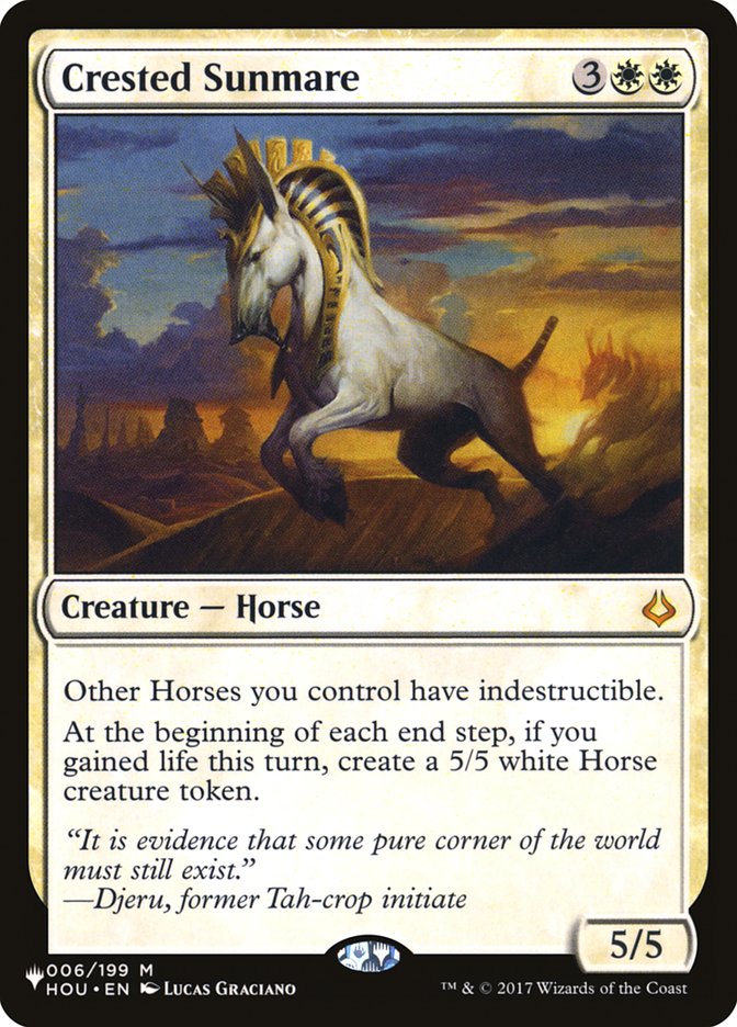 Crested Sunmare [The List] | Shuffle n Cut Hobbies & Games