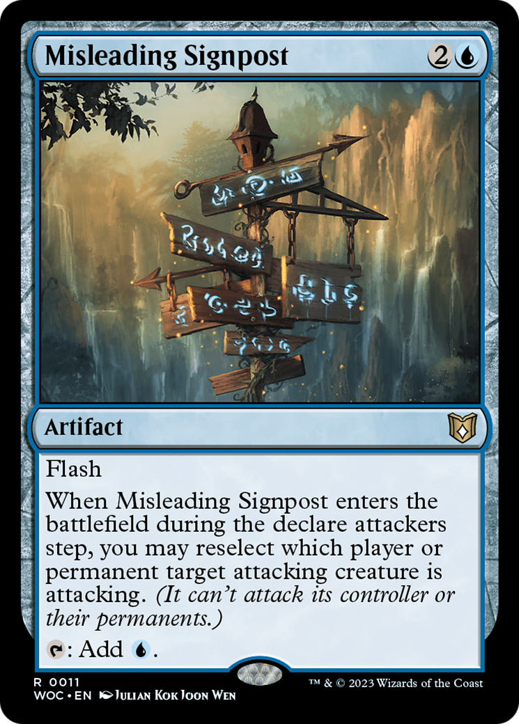 Misleading Signpost [Wilds of Eldraine Commander] | Shuffle n Cut Hobbies & Games