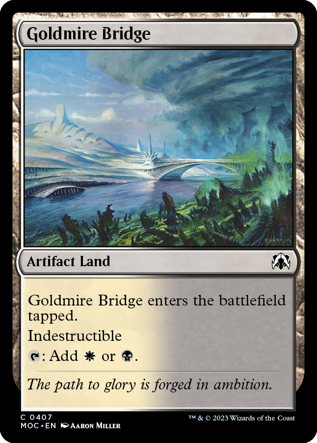 Goldmire Bridge [March of the Machine Commander] | Shuffle n Cut Hobbies & Games