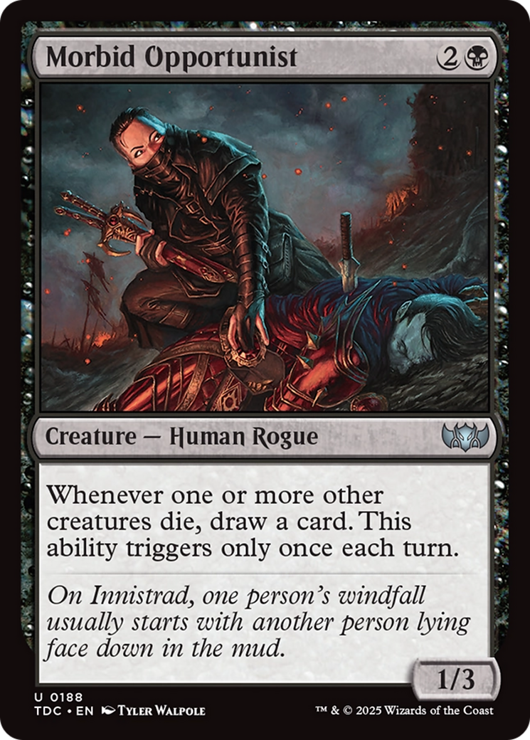 Morbid Opportunist [Tarkir: Dragonstorm Commander] | Shuffle n Cut Hobbies & Games