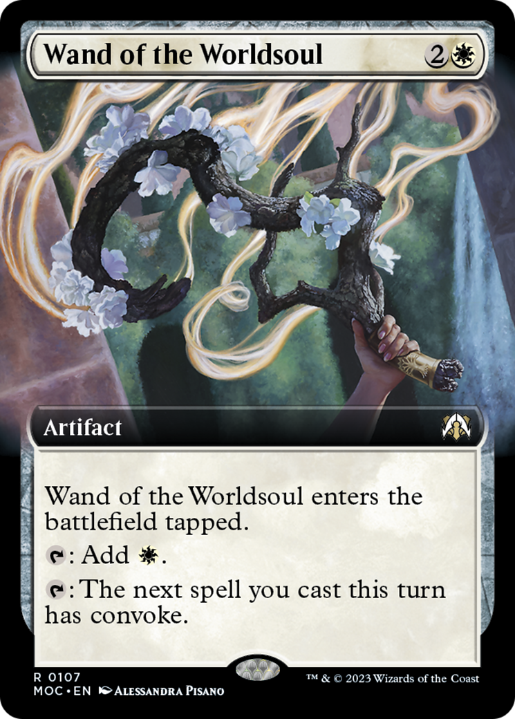 Wand of the Worldsoul (Extended Art) [March of the Machine Commander] | Shuffle n Cut Hobbies & Games