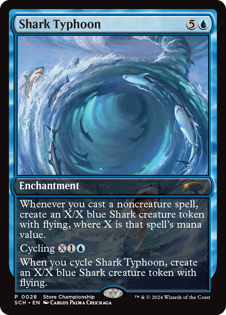 Shark Typhoon (Store Championship) [Bloomburrow Promos] | Shuffle n Cut Hobbies & Games