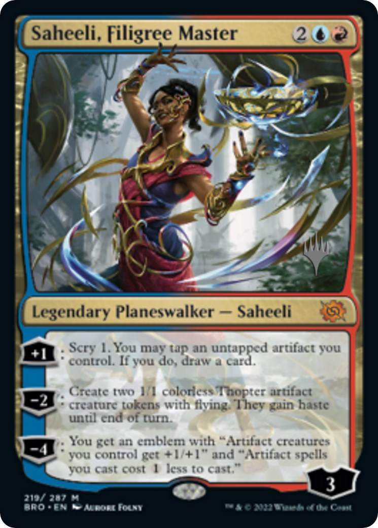 Saheeli, Filigree Master (Promo Pack) [The Brothers' War Promos] | Shuffle n Cut Hobbies & Games