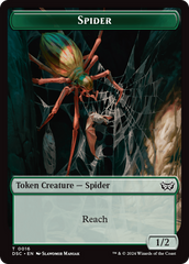 Insect (0012) // Spider Double-Sided Token [Duskmourn: House of Horror Commander Tokens] | Shuffle n Cut Hobbies & Games