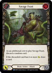 Savage Feast (Yellow) [U-WTR015] (Welcome to Rathe Unlimited)  Unlimited Rainbow Foil | Shuffle n Cut Hobbies & Games