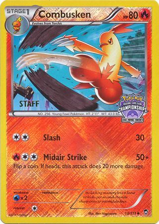 Combusken (13/111) (Championship Promo Staff) [XY: Furious Fists] | Shuffle n Cut Hobbies & Games