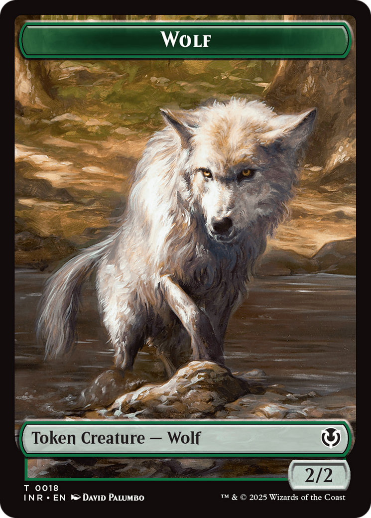 Wolf (0009) // Wolf (0018) Double-Sided Token [Innistrad Remastered Tokens] | Shuffle n Cut Hobbies & Games