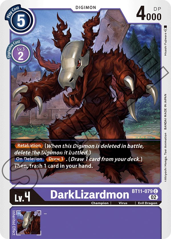 DarkLizardmon [BT11-079] [Dimensional Phase] | Shuffle n Cut Hobbies & Games