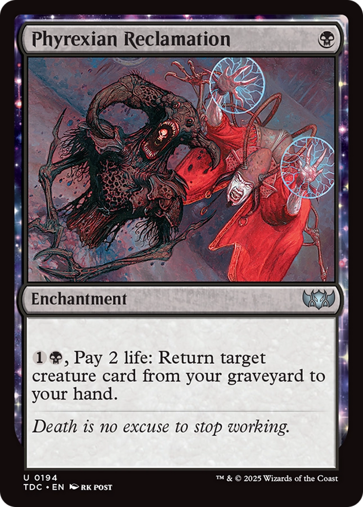 Phyrexian Reclamation [Tarkir: Dragonstorm Commander] | Shuffle n Cut Hobbies & Games