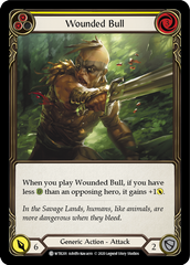 Wounded Bull (Yellow) [U-WTR201] (Welcome to Rathe Unlimited)  Unlimited Rainbow Foil | Shuffle n Cut Hobbies & Games