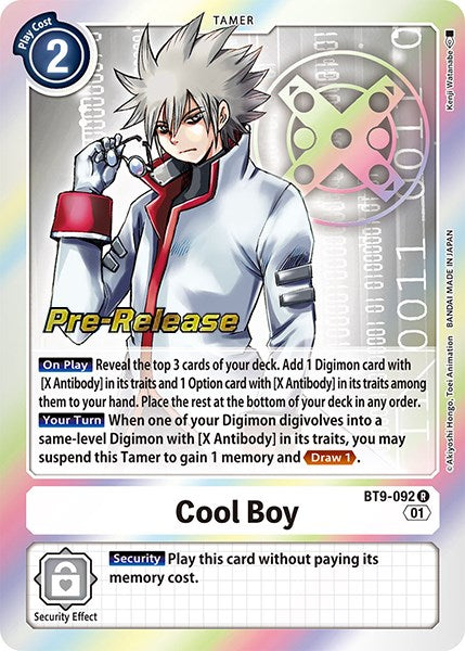 Cool Boy [BT9-092] [X Record Pre-Release Promos] | Shuffle n Cut Hobbies & Games