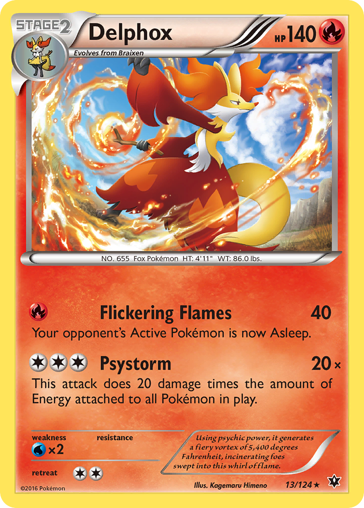 Delphox (13/124) [XY: Fates Collide] | Shuffle n Cut Hobbies & Games