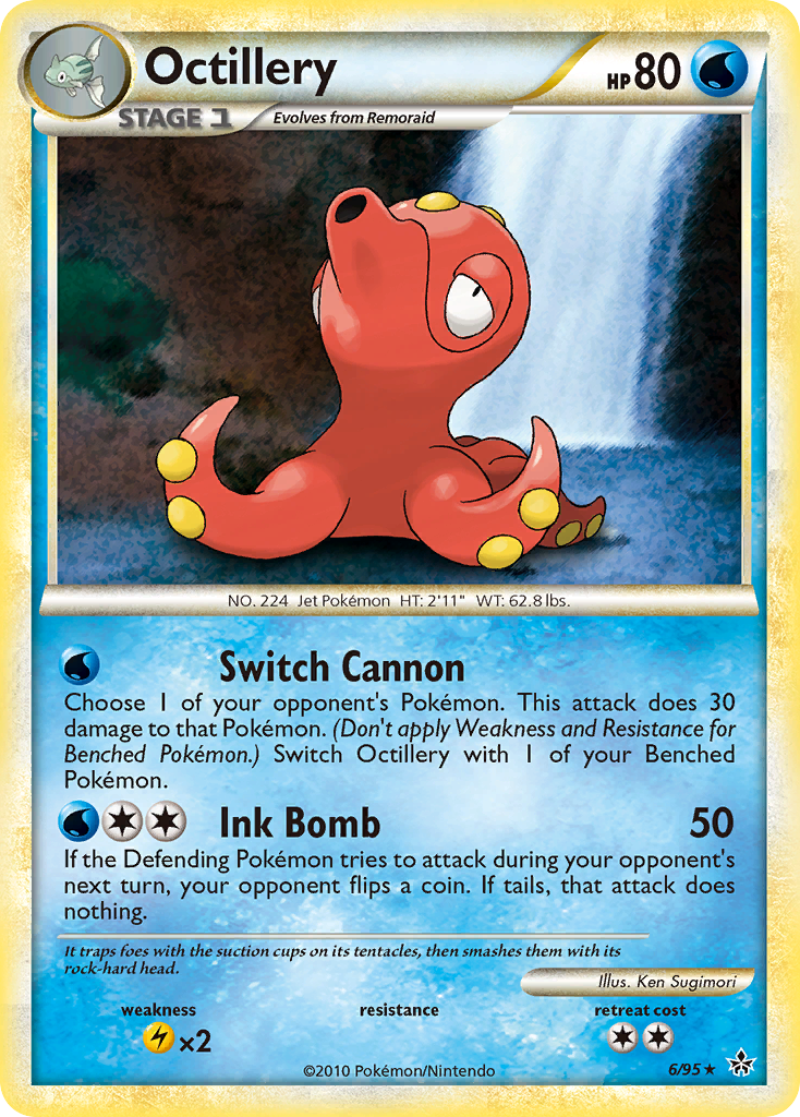 Octillery (6/95) [HeartGold & SoulSilver: Unleashed] | Shuffle n Cut Hobbies & Games