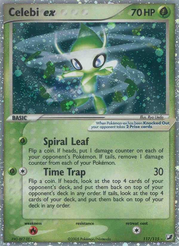 Celebi ex (117/115) [EX: Unseen Forces] | Shuffle n Cut Hobbies & Games