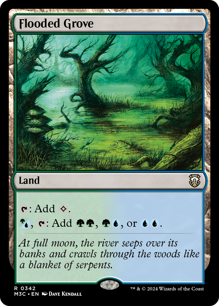 Flooded Grove (Ripple Foil) [Modern Horizons 3 Commander] | Shuffle n Cut Hobbies & Games