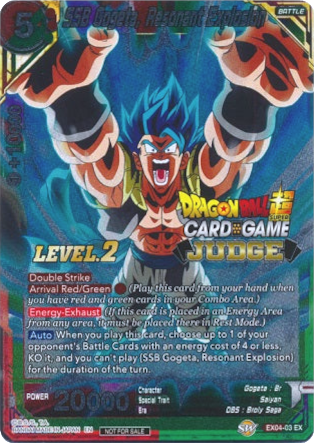 SSB Gogeta, Resonant Explosion (Level 2) (EX04-03) [Judge Promotion Cards] | Shuffle n Cut Hobbies & Games