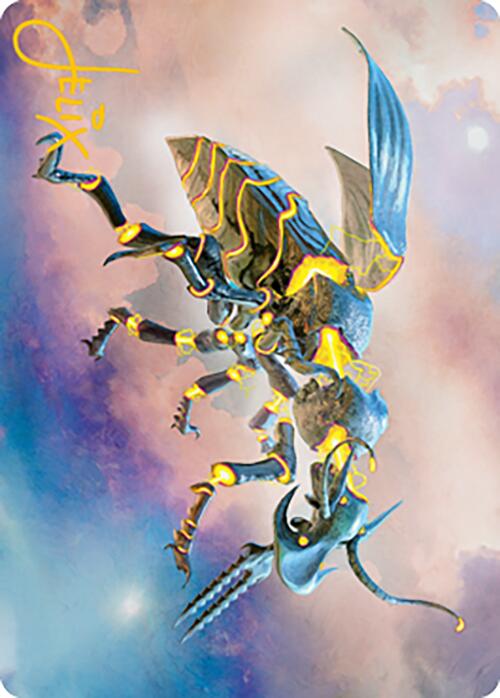 Zabaz, the Glimmerwasp Art Card (Gold-Stamped Signature) [Modern Horizons 2 Art Series] | Shuffle n Cut Hobbies & Games