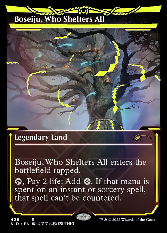 Boseiju, Who Shelters All (Neon Ink Yellow) [Secret Lair Drop Series] | Shuffle n Cut Hobbies & Games