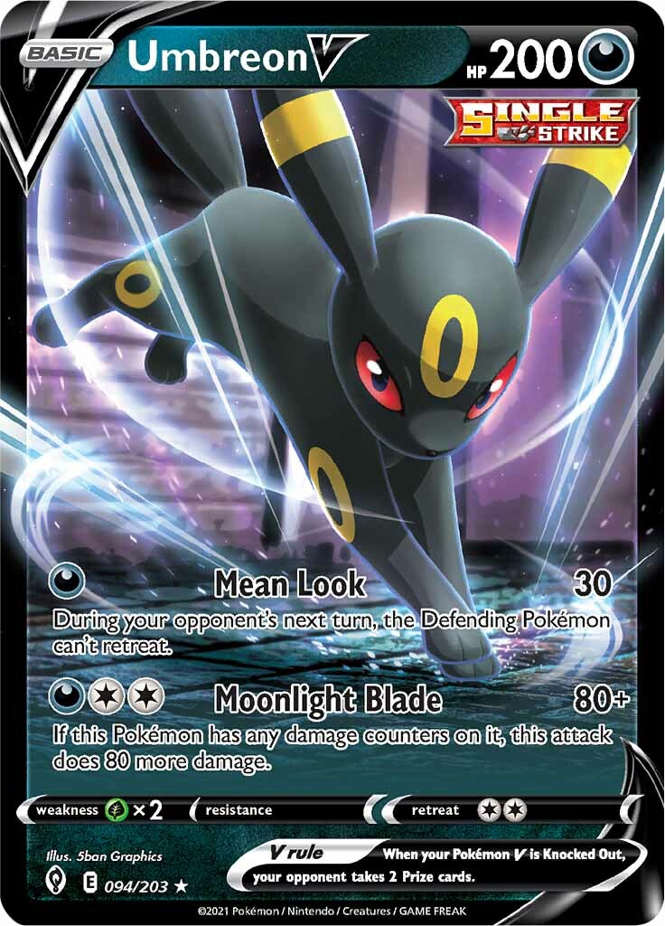 Umbreon V (094/203) [Sword & Shield: Evolving Skies] | Shuffle n Cut Hobbies & Games