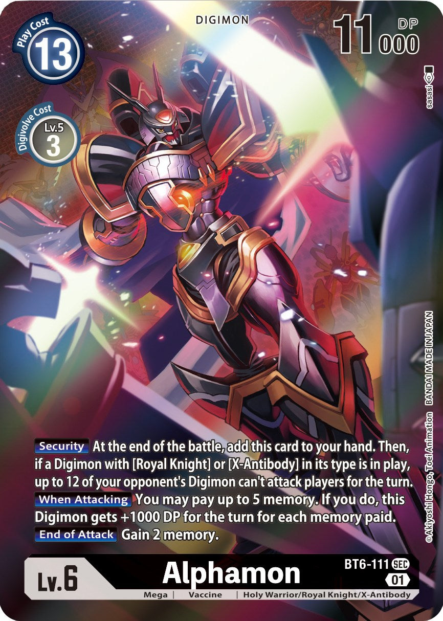 Alphamon [BT6-111] (Alternative Art) [Xros Encounter] | Shuffle n Cut Hobbies & Games