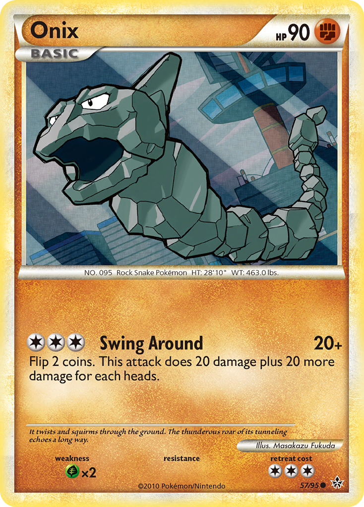 Onix (57/95) [HeartGold & SoulSilver: Unleashed] | Shuffle n Cut Hobbies & Games