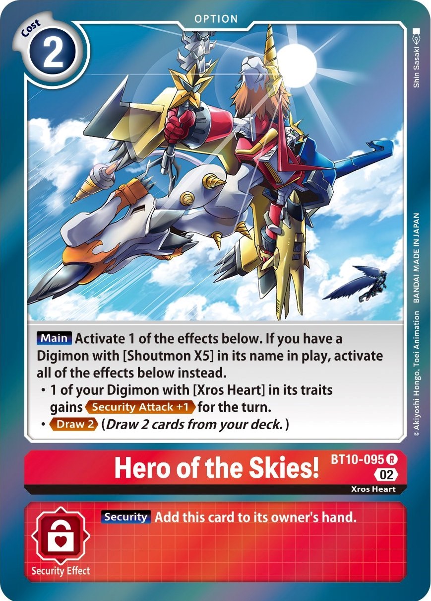 Hero of the Skies! [BT10-095] [Xros Encounter] | Shuffle n Cut Hobbies & Games